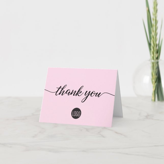 Merci d'appréciation du client rose (Devant)