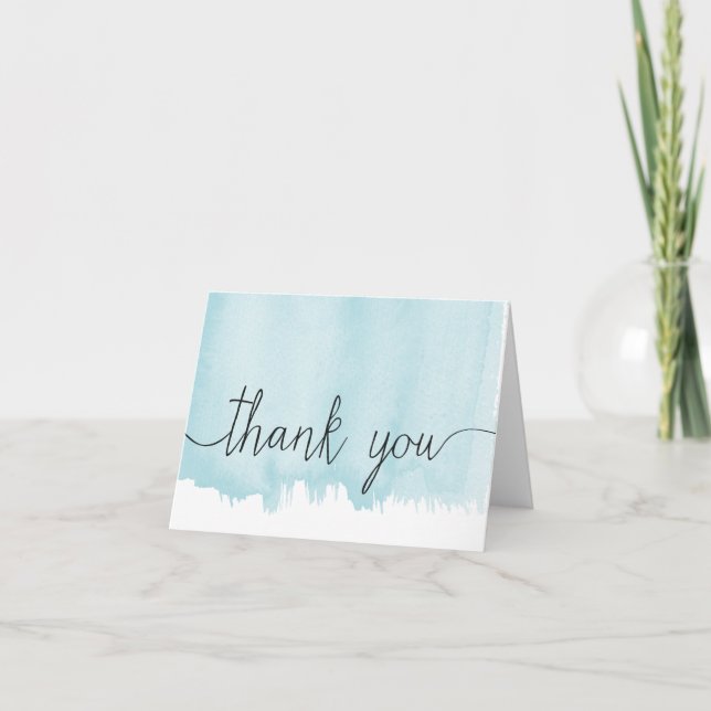 Merci d'aquarelle bleu (Devant)