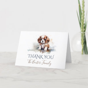 Merci d'aquarelle Cavalier King Charles Spaniel