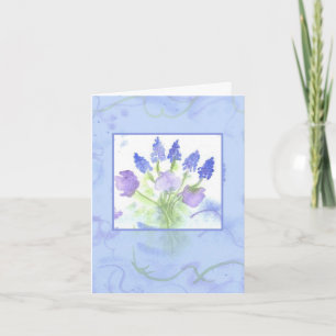 Merci d'aquarelle de pois doux Hyacinth