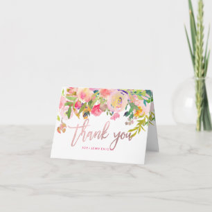 Merci d'aquarelle florale/photo de PixDezines