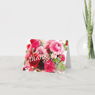 Merci  d'aquarelle Rose Modèle