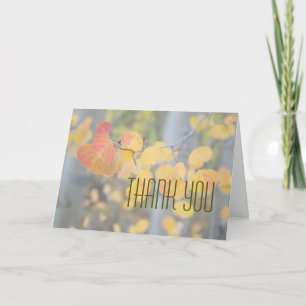 Merci d'automne pour votre salutation d'affaires
