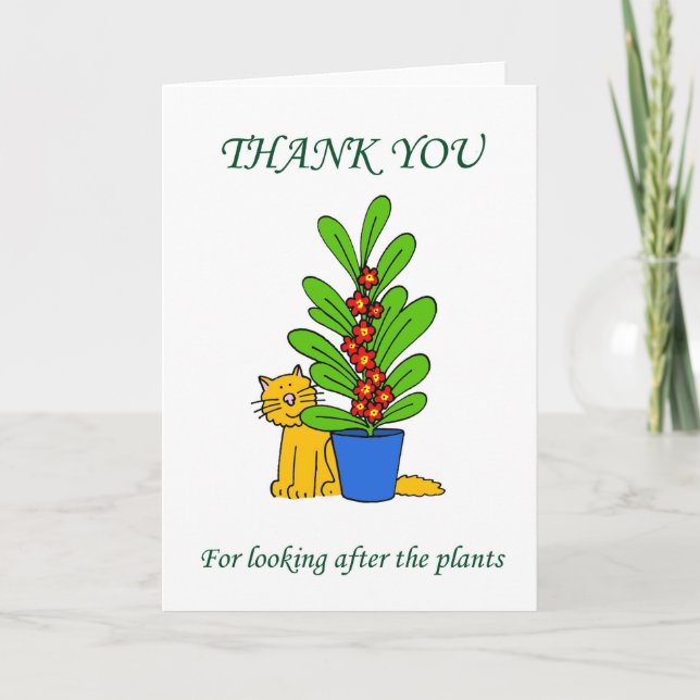 Merci d'avoir arrosé les Plantes (Devant)