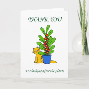 Merci d'avoir arrosé les Plantes