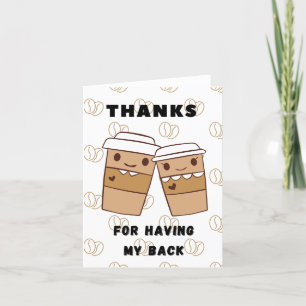 Merci d'avoir mon dos.