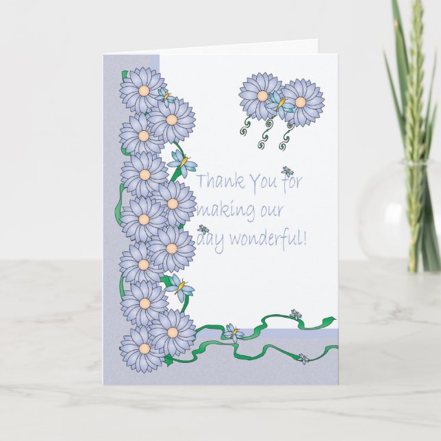 Merci d'avoir rendu ma journée de mariage spéciale (Devant)