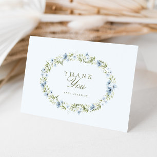 Merci de Baby shower de  bleu clair