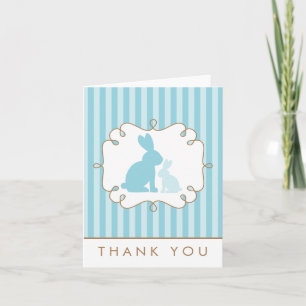 Merci de Baby shower de lapins doux