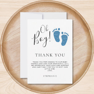Merci de Baby shower de pieds bébé