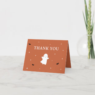 Merci de Baby shower orange de Little Boo Ghost