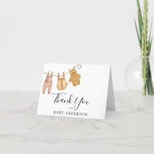 Merci de Baby shower Vintage neutre pour les femme