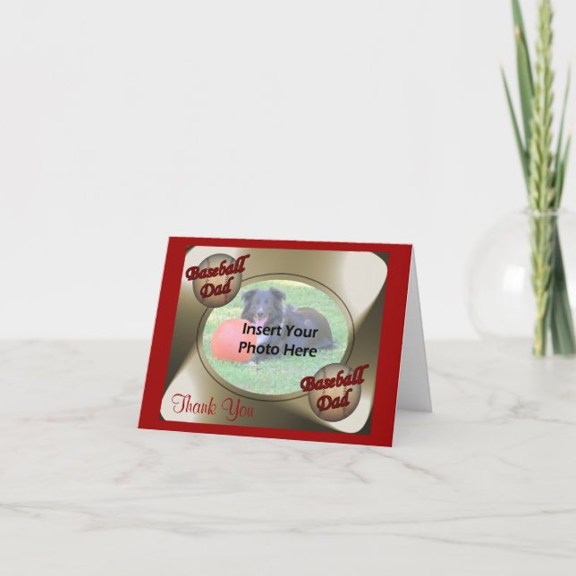 Merci de baseball papa Carte photo (Devant)