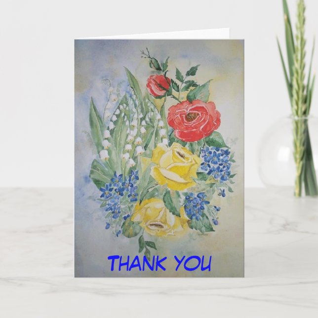 Merci de carte de poème (Devant)