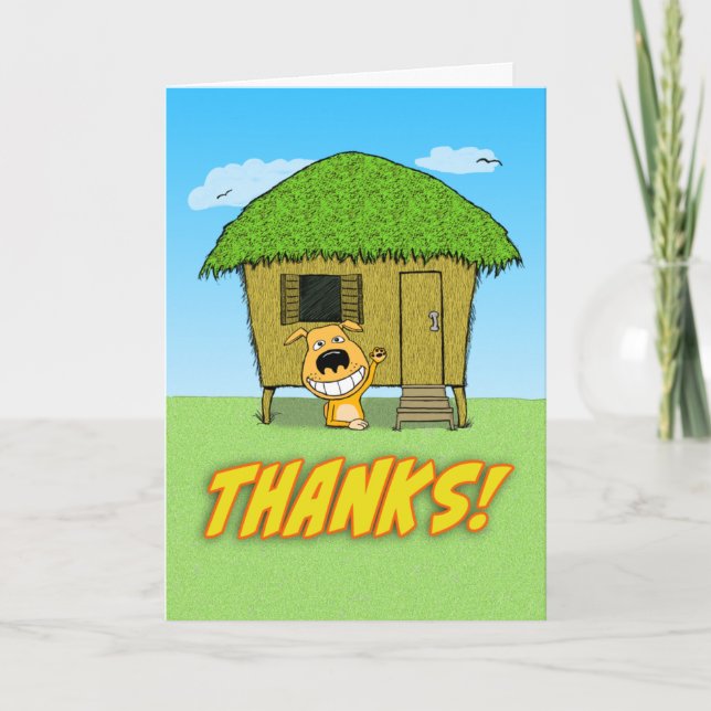 Merci de chien drôle du fond de la cabane (Devant)