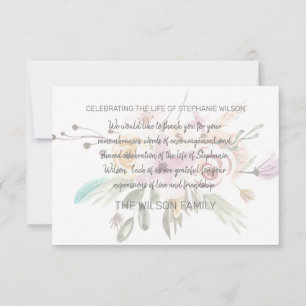 Merci de deuil rose pâle et gris