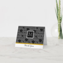 Merci de diplômé de motif de casquettes de