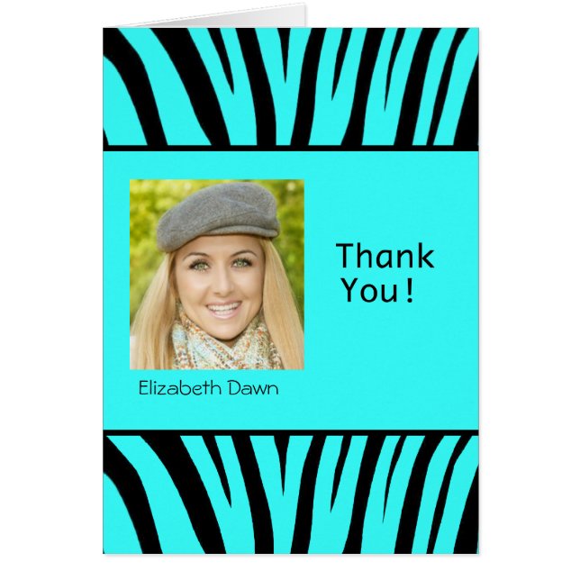 Merci de diplôme Zebra Carte photo (Devant)