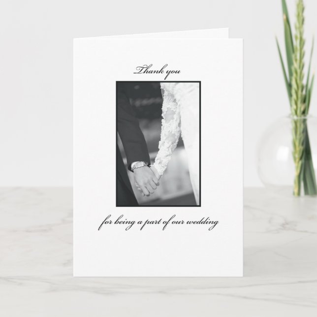 Merci de faire partie de notre Mariage (Devant)