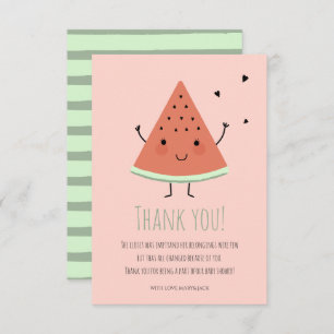 Merci de fête d'anniversaire de la pastèque