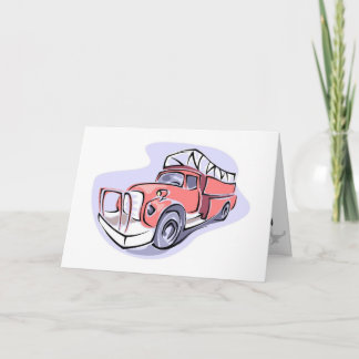 Merci de fête d'anniversaire du Camion d'incendie