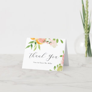 Merci de Fête des mariées d'agrumes roses
