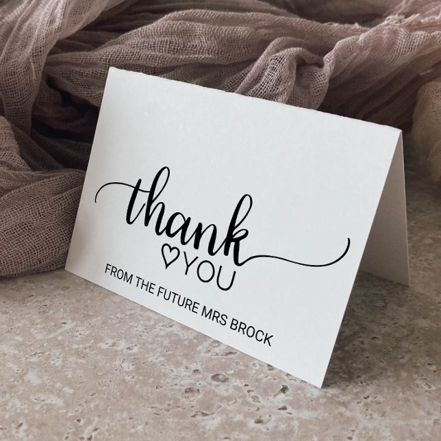 Merci de Fête des mariées de calligraphie noire si (Créateur téléchargé)