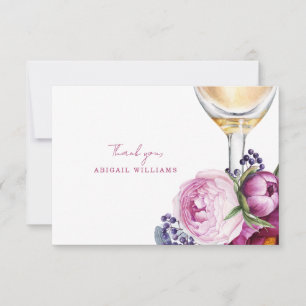 Merci de Fête des mariées de Champagne Rose Floral