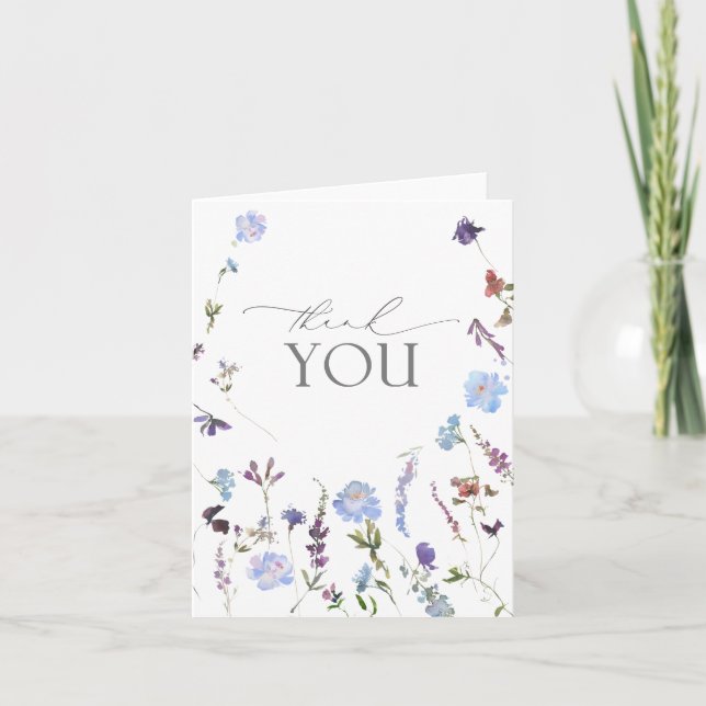 Merci de Fleur sauvage couleur bleu-duvet (Devant)