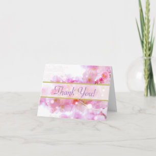 Merci de fleurs de cerisiers rose pastel