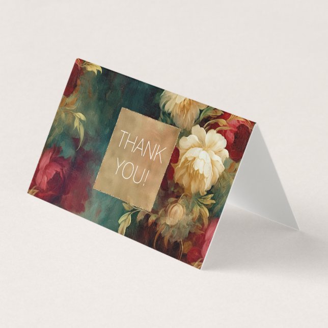 Merci de fleurs rouges blanches vertes (Front)