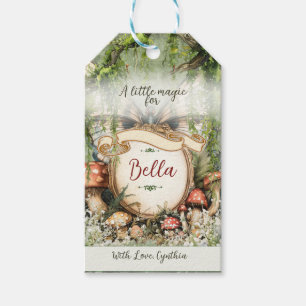 Merci de forêt enchantée et étiquettes cadeaux