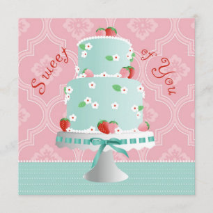 Merci de gâteau de fraise