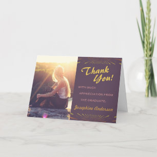 Merci de graduation 2023 Boho Chic Carte photo