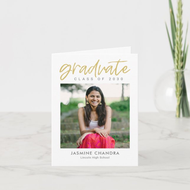 Merci de graduation couleur modifiable particulièr (Devant)