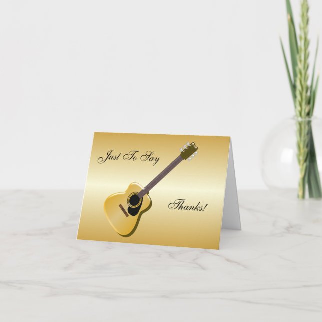 Merci de guitare acoustique customisé (Devant)