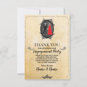 Merci de Halloween de squelettes épousant la carte