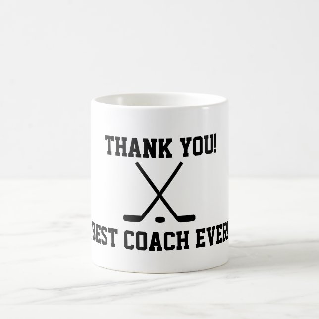 Merci de hockey entraîneur tasse à café (Centre)