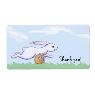 Merci de la fête de la course de lapin de Pâques