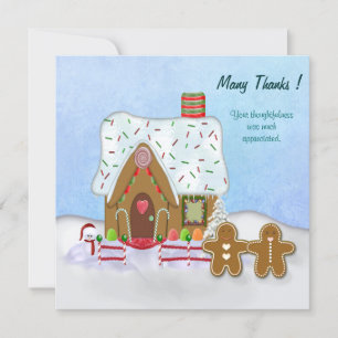 Merci de la maison de pain d'épice de Noël