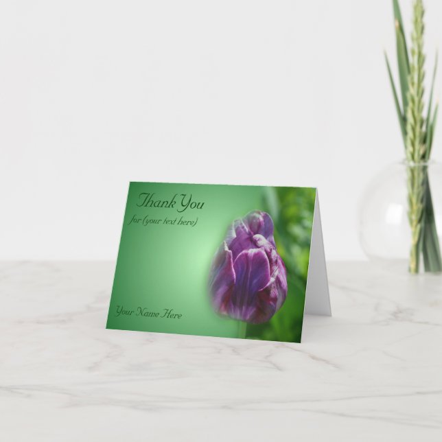 Merci de la nature de la Tulipe pourpre (Devant)