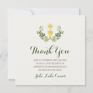 Merci de la première communion   plat