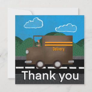 Merci de livraison et de transporteur de courrier