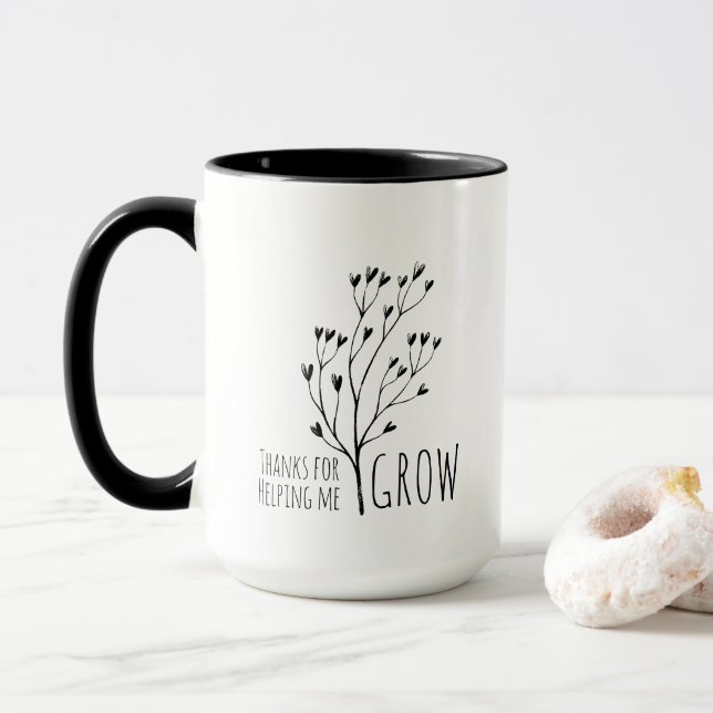 Merci De M'Aider À Croître En Mug (Avec donut)