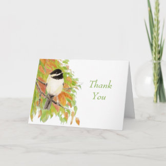 Merci de Mariage de chickadee d'automne