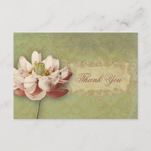 Merci de mariage d'Etude de Fleurs Vintage