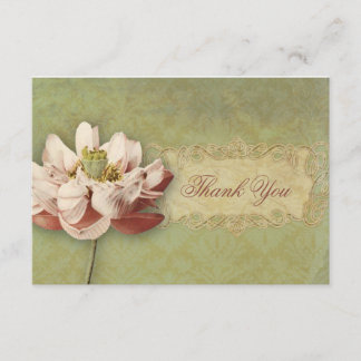 Merci de mariage d'Etude de Fleurs Vintage