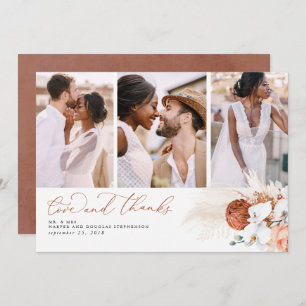 Merci de Mariage en laiton Pampas Tropical Terraco