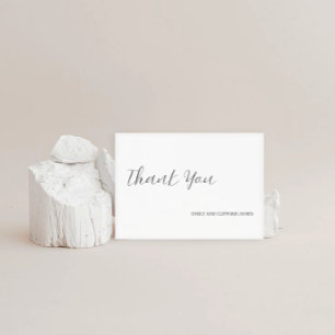 Merci de mariage minimaliste élégant