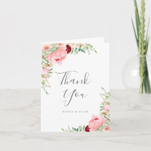 Merci de Mariage rose pâle